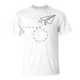 紙飛行機フライtシャツ折り紙折り紙パイロット Tシャツ