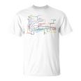 路線図 兵庫 神戸 地下鉄 電車 デザイン Tシャツ