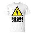 電気技師 高電圧 Tシャツ