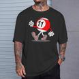 11歳の誕生日 男の子 女の子 赤 ビリヤードボール 11 Tシャツ 彼への贈り物