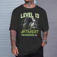 13 Geburtstag Jungenideo Gamer Level 13 Aktiviert Junge T-Shirt Geschenke für Ihn