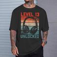 13 Geburtstag Jungenideo Gamer Level 13 Unlocked Jungs T-Shirt Geschenke für Ihn