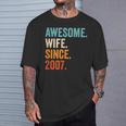 19 Aniversario De Boda 19 Años Camiseta unisex Regalos para él