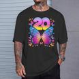 20 歳の誕生日、女の子 20 歳、蝶、数字 20 Tシャツ 彼への贈り物