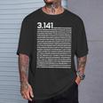 314 円周率の日 数学 非合理数 円周率 長袖tシャツ Tシャツ 彼への贈り物