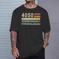 4050 Mönchengladbach レトロ郵便番号 ビンテージ Tシャツ 彼への贈り物