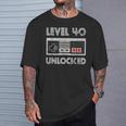40歳の誕生日ギフト レベル40 Tシャツ 彼への贈り物