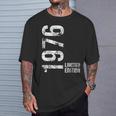 50 歳の誕生日 50 歳の男性女性ヴィンテージ 1976 Tシャツ 彼への贈り物