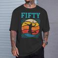 50歳の誕生日 レトロ バドミントン 50歳 男性 女性 Tシャツ 彼への贈り物