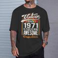 55 Years Of Awesome Born 1971 限定版 55歳の誕生日 Tシャツ 彼への贈り物
