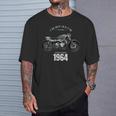 60 歳の誕生日男性オートバイ バイクに乗る人 1964 Tシャツ 彼への贈り物