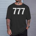 777 数秘術 スピリチュアルパーソナルナンバー 777 エンジェルナンバー Tシャツ 彼への贈り物