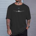 787 乗客機 フロントビュー Tシャツ 彼への贈り物