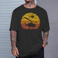 Ah-1Ziper Attack ヘリコプター イラク砂漠 サンライズ ビンテージ Tシャツ 彼への贈り物