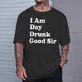 I Am Day Drunk Goodir Drinking Drunk ユーモア Tシャツ 彼への贈り物