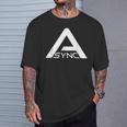 Async Backroom Pixels Research Tシャツ 彼への贈り物