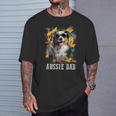 Australianhepherd Dad Dog Divertente Proprietario Festa Del Papà Maglietta Regalos para él