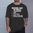 Bachelor メンズ シャツ Rasons Why I'mingle Big Dick Fun Tシャツ 彼への贈り物