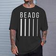 Beadg 5弦ベースギター ベースプレーヤー、ベーシスト Tシャツ 彼への贈り物