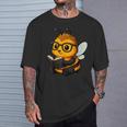Bee Reading Book Lover T-Shirt Gifts for Him