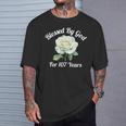 Blessed By God For 107 Yeasオールドローズフラワー 107歳の誕生日 長袖tシャツ Tシャツ 彼への贈り物