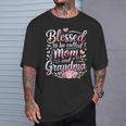 Blessed To Be Called Mom And Grandma Floral Mother's Day T-Shirt Gifts for Him