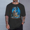 Book Lover Bookworm Reading Books Dragon T-Shirt Gifts for Him Book Lover Bookworm Reading Books Dragon T-Shirt Gifts for Him