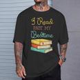 Book Lover I Read Past My Bedtime T-Shirt Gifts for Him
