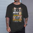 Book Nerd Books Reader Writer Student Teacher Reading Author T-Shirt Gifts for Him