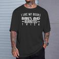Books Babes Burritos Booklover Bookworm Single Thick T-Shirt Gifts for Him