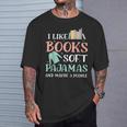 I Like Books Soft Pajamas And Maybe 3 People Book Pajama T-Shirt Gifts for Him I Like Books Soft Pajamas And Maybe 3 People Book Pajama T-Shirt Gifts for Him