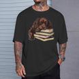 Boykin Spaniel Books Dog Breed Graphic T-Shirt Gifts for Him