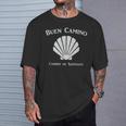 Buen Caminohell カミノデサンティアゴ巡礼ザ・ウェイ Tシャツ 彼への贈り物