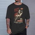 Burnout Kings レトロレーシングスパークプラグガールピンナップ ヴィンテージデザイン Tシャツ 彼への贈り物