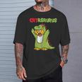 Catasaurus T-Rex Cat Kitten Dinosaur Feline Dino Dragon Tシャツ 彼への贈り物