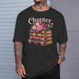 Chapter 67 Floral Book Stack T-Shirt Gifts for Him