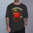 Cherrylicious キュート チェリー さくらんぼ おもしろフルーツ Tシャツ 彼への贈り物