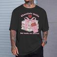 Chocolate Melts But Books Are Forever Booktrovert T-Shirt Gifts for Him