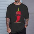 Cool Aussehendes Chili Mitchnurrbart Für Bartpfeffer-Liebhaber T-Shirt Geschenke für Ihn