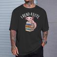 Cool Axolotl Reading Library Book Lover Reading Women Men T-Shirt Gifts for Him
