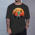 Dabbing Alien ハロウィン 面白い ダブ ダンス ポーズ トリック オア トリート Tシャツ 彼への贈り物