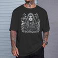 Dark Goddess The Morrigan ケルト女神 ダークペイガンレイヴン Tシャツ 彼への贈り物