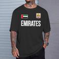 De Los Emiratos Árabes Unidos Regalo De La Bandera De Los Emiratos Camiseta unisex Regalos para él