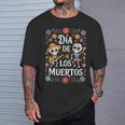 Dia De Los Muertos Calavera Day Dead Guitarequelette Dansante T-Shirt Cadeaux pour lui