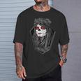 Dia De Los Muertos ハロウィン バラ メキシカンシュガースカル 女の子 Tシャツ 彼への贈り物