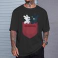 Dreamworks Dragons Light Fury & Night Fury Faux Pocket Tシャツ 彼への贈り物