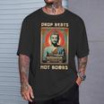 Drop Beats Not Bombs 反戦仏平和 Tシャツ 彼への贈り物