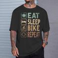 Eatleep Bike リピート自転車 Tシャツ 彼への贈り物