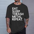 Eatleep Thrash メタルリピート 音楽 Tシャツ 彼への贈り物