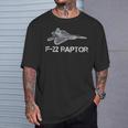 F-22 ラプター ファイター ジェット ミリタリー パイロット Tシャツ 彼への贈り物